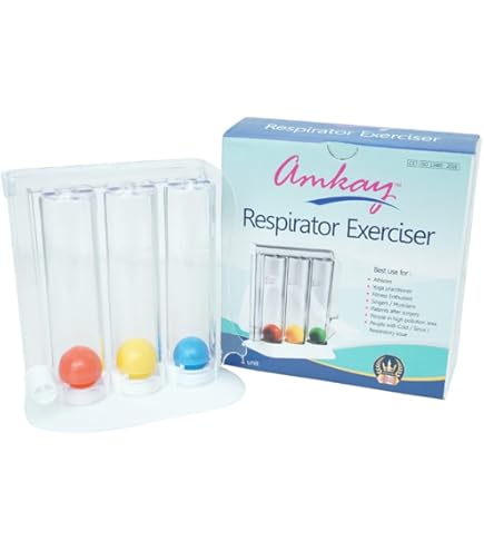 Medicare Tri-Ball Spirometer – Effective Lung Function Training & Breathing Exercise Device