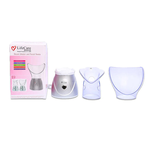 LifeCare LC-1200 Portable Steam Inhaler & Facial Sauna – 2-in-1 Steamer for Respiratory Relief & Skin Care