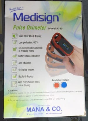 Medisign Pulse Oximeter A320 – Accurate & Portable Oxygen Saturation Monitor