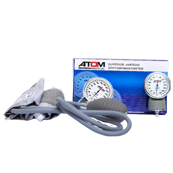 Atom Professional Manual Blood Pressure Cuff – Superior Aneroid Sphygmomanometer