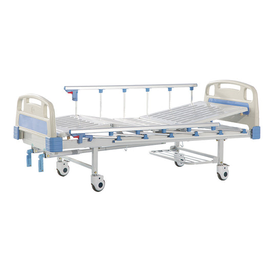Two-Function Manual Hospital Bed – Adjustable Backrest & Legrest (Model YA-M2-6)