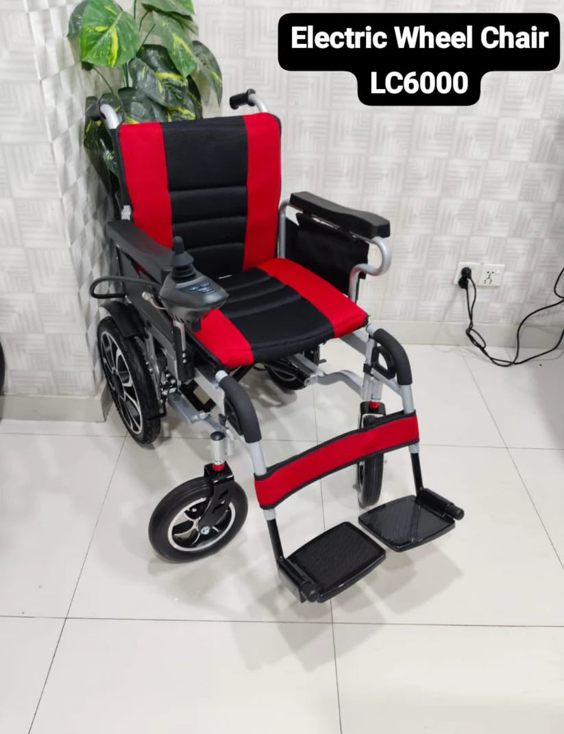 LC-6000 Electric Wheelchair – Flip-Up Armrest & Lead-Acid Battery