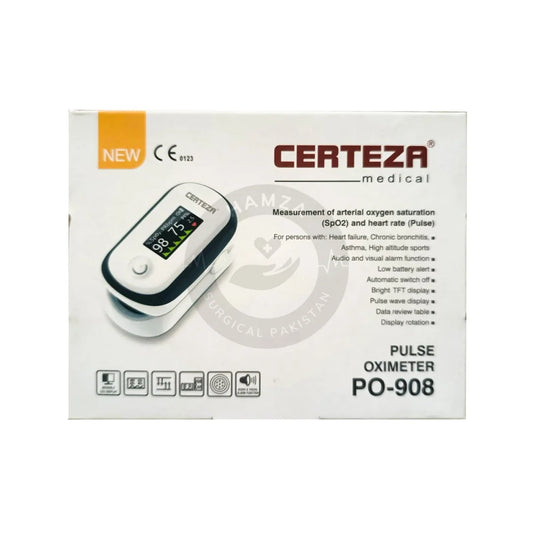 Certeza PO 908 Finger Pulse Oximeter – Accurate Oxygen & Pulse Monitor