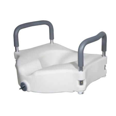 Commode Extension | Raised Toilet Seat with Handles