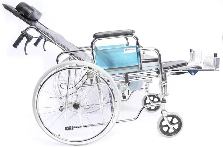 KY-609GC Reclining Wheelchair with Commode – Durable, Foldable & Comfortable