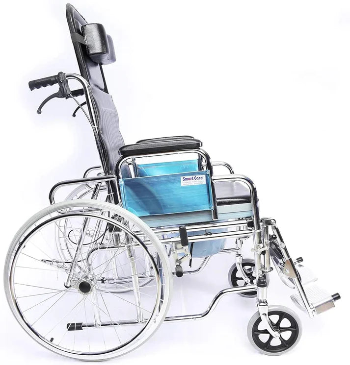 KY-609GC Reclining Wheelchair with Commode – Durable, Foldable & Comfortable