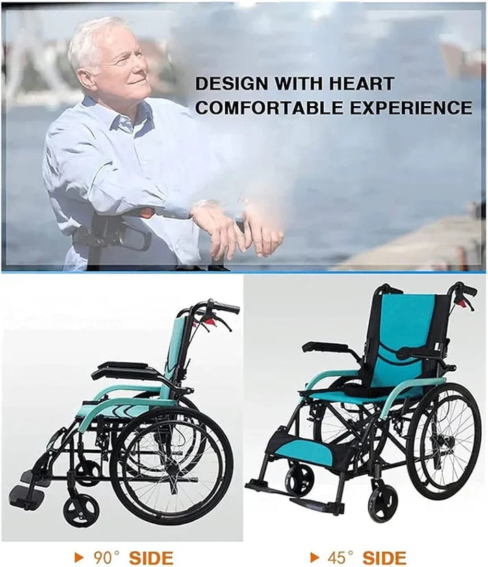 Wheelchair LC-864-ABJ – Durable Iron Frame Manual Wheelchair