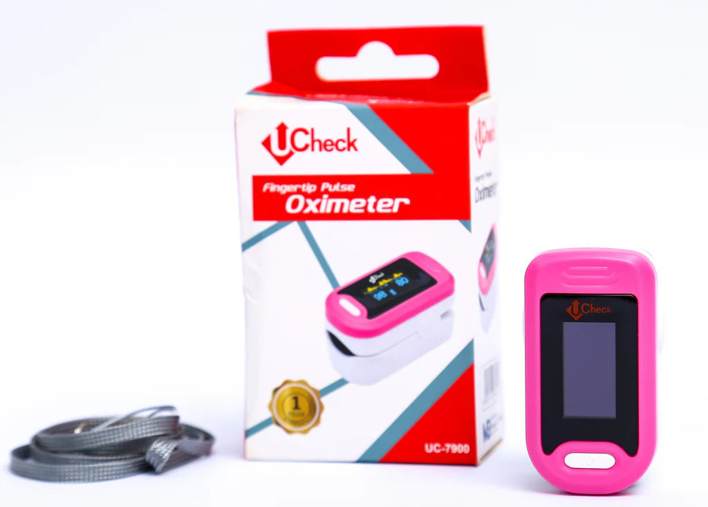 UCheck Fingertip Pulse Oximeter – Accurate Oxygen Saturation & Pulse Rate Monitor