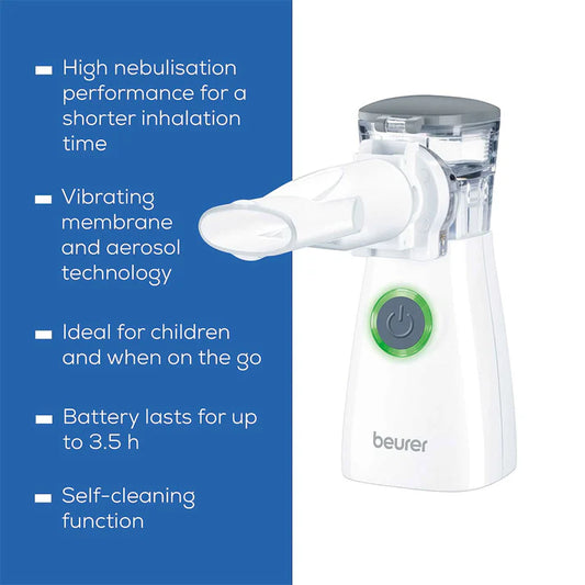 Beurer IH 57 Rechargeable Nebuliser – Portable Inhalation Therapy Device