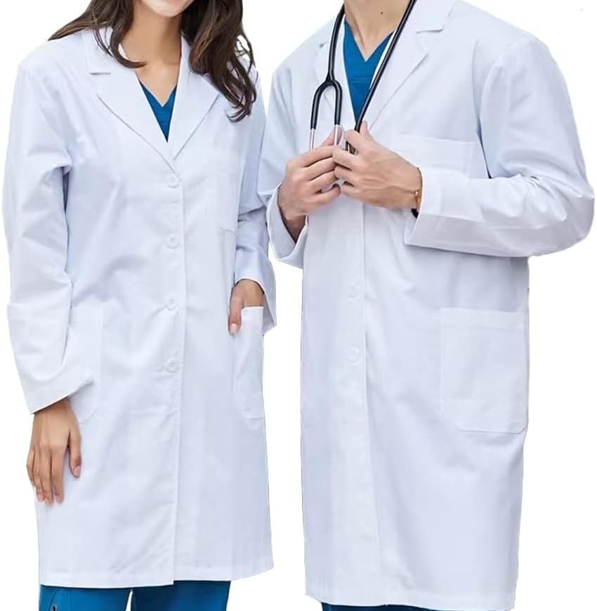 Lab Coat / Doctor Coat White – Unisex Medical Coat for Male & Female