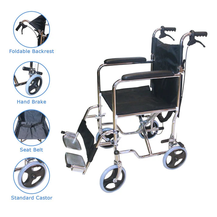Wheelchair KY976AJ-43 – Heavy-Duty & Comfortable Manual Wheelchair