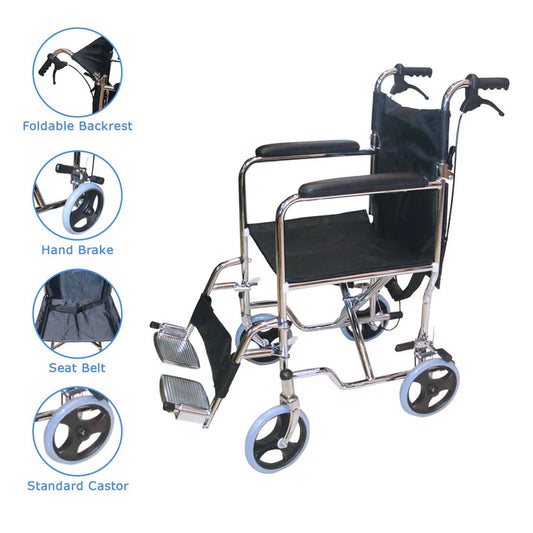 Wheelchair KY976AJ-43 – Heavy-Duty & Comfortable Manual Wheelchair