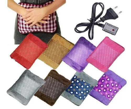 Electric Hot Water Bottle – Bed Hand Warmer & Massaging Heater Bag