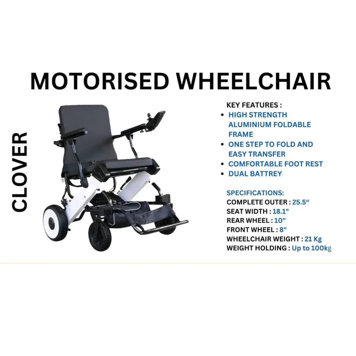DY-105-LA Electric Wheelchair – Lightweight, Foldable & Comfortable