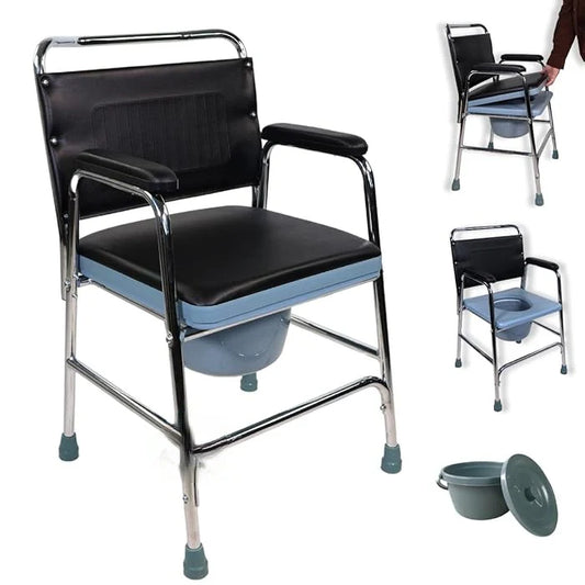 Commode Chair KY-893 – Sturdy, Comfortable & Portable Toilet Solution