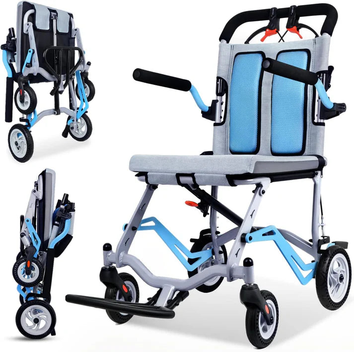 Foldable Lightweight Wheelchair LC-1411 – Durable & Portable Mobility Aid