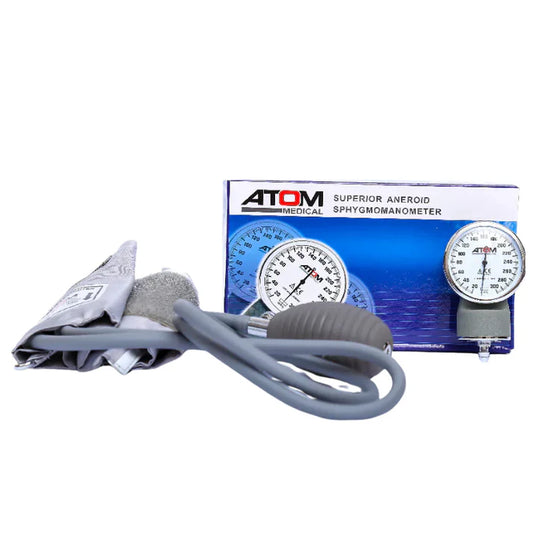 Atom Professional Manual Blood Pressure Cuff – Superior Aneroid Sphygmomanometer