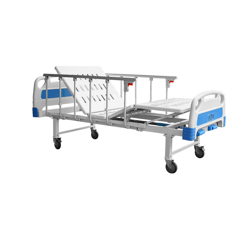 Two-Function Manual Hospital Bed – Adjustable Backrest & Legrest (Model YA-M2-6)