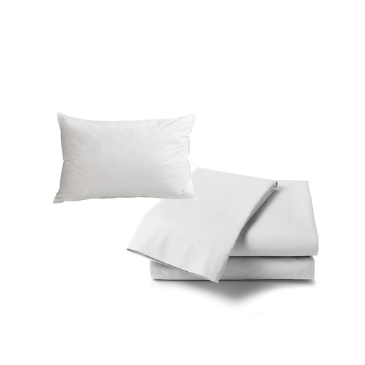 Hospital Bed Sheet with Pillow Cover – Durable Cotton Medical Bedding Set