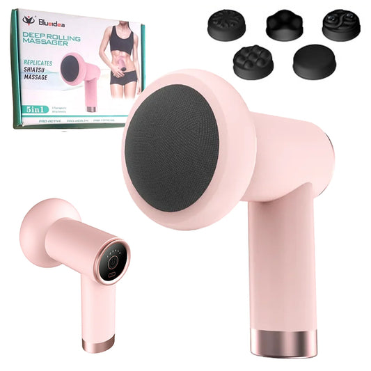 Electroginal BlueIdea 5-in-1 Deep Rolling Massager – Rechargeable Rotating Body Massage Machine