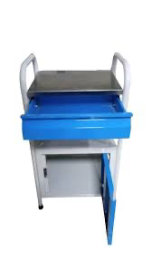 Hospital Steel Bedside Locker – Stainless Steel Top, Drawer & Cabinet