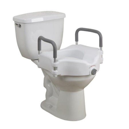 Commode Extension | Raised Toilet Seat with Handles