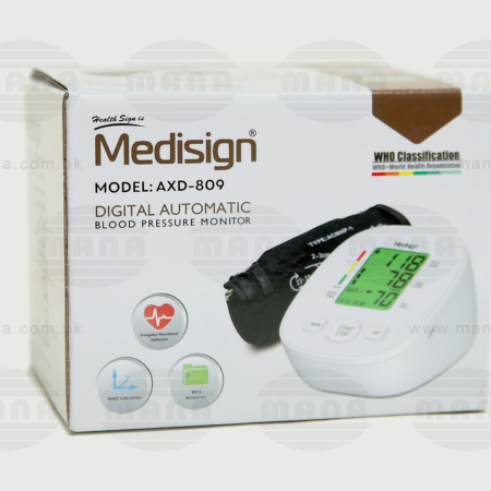 Medisign Digital Blood Pressure Monitor BPM AXD 809 – Accurate & Easy BP Monitoring