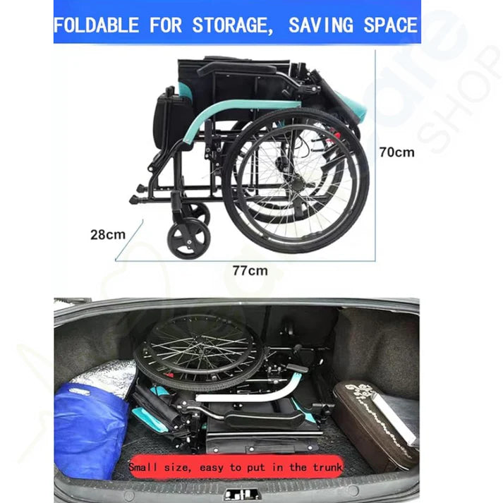KY-866-L – Lightweight Aluminum Frame Manual Wheelchair