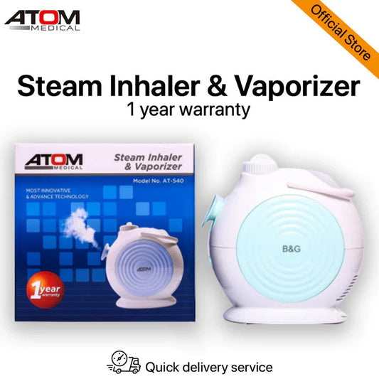 Atom Steam Inhaler & Vaporizer Humidifier – Effective Relief for Cold, Cough & Sinus