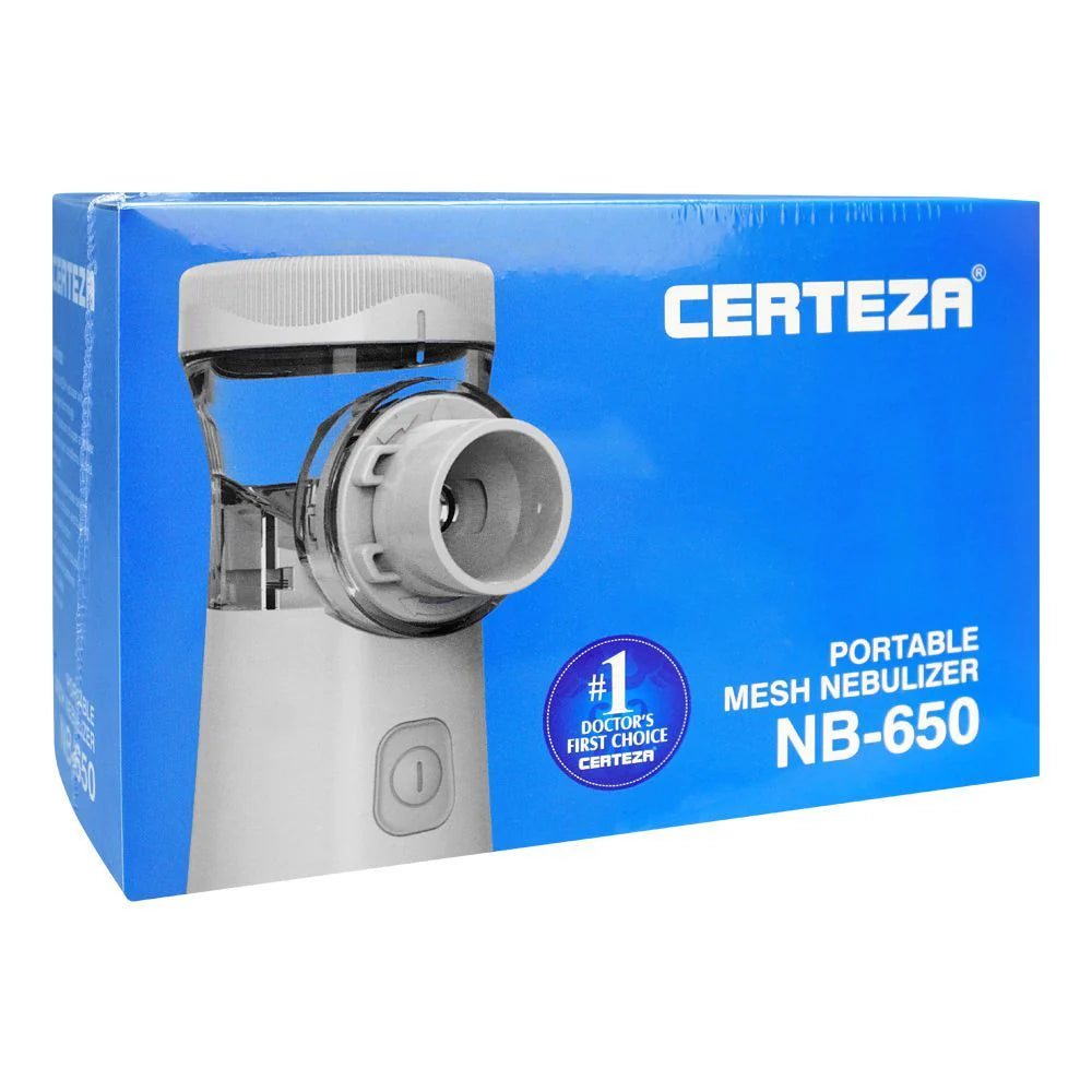 Certeza NB-650 Portable Mesh Nebulizer – Compact & Easy Use